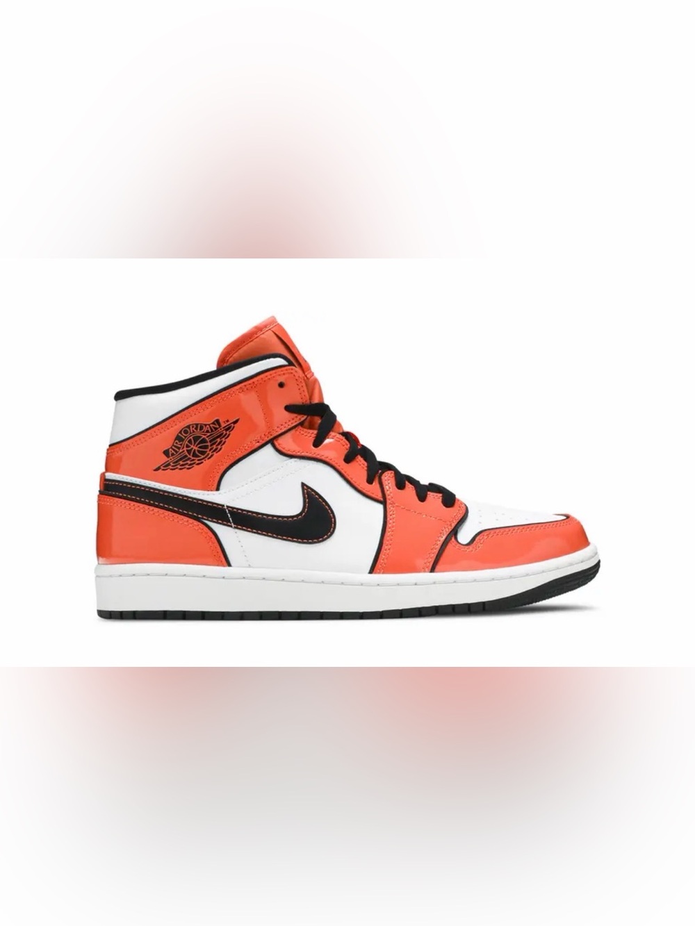 Jordan Kids' High-Top Sneakers in Orange, White & Black